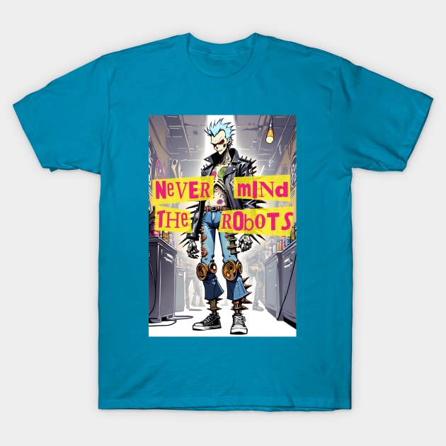 Punk Robot IX T-Shirt by chilangopride